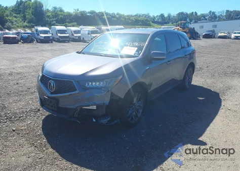 2019 Acura Mdx Tech A-Spec Pkgs из США, поврежденный, VIN 5J8YD4H08KL021622
